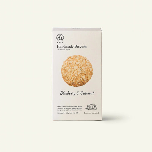 h&Bake No Added Sugar French Biscuits - Blueberry & Oatmeal