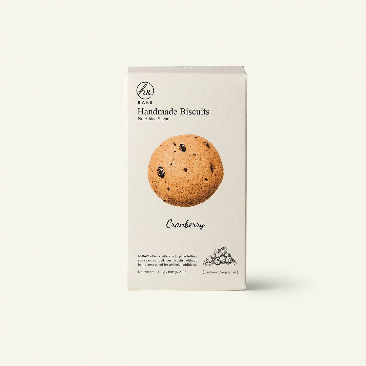 h&Bake No Added Sugar French Biscuits - Cranberry