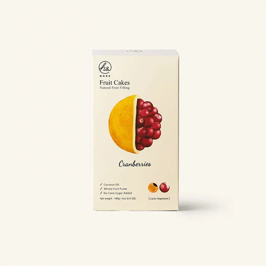 h&Bake No Sugar Added Fruit Tart - Cranberry Cake (Lacto Vegetarian)